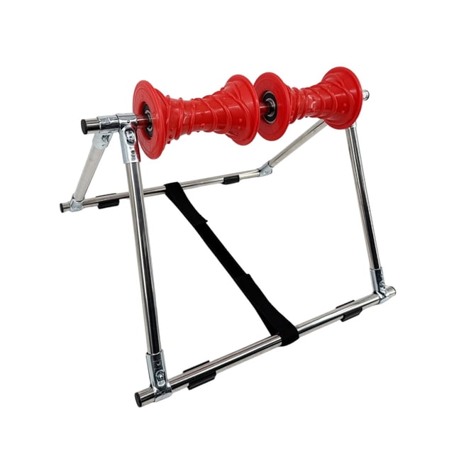 Rodillo de masaje para piernas y pantorrillas, compacto, multiusos, ligero, resistente y portátil, ideal para relajarse en casa, gimnasio y oficina. Rojo