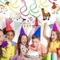 thumbnail image 5 of Vaca de granja, rancho, polluelo, animal, vajilla para fiesta de cumpleaños infantil, bandeja de papel, vaso de papel, pañuelos de papel, decoración, suministros para fiesta, 5 of 5