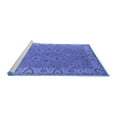 thumbnail image 2 of Ahgly Company Machine Washable Indoor Round Oriental Blue Traditional Area Rugs, 8' Round, 2 of 4