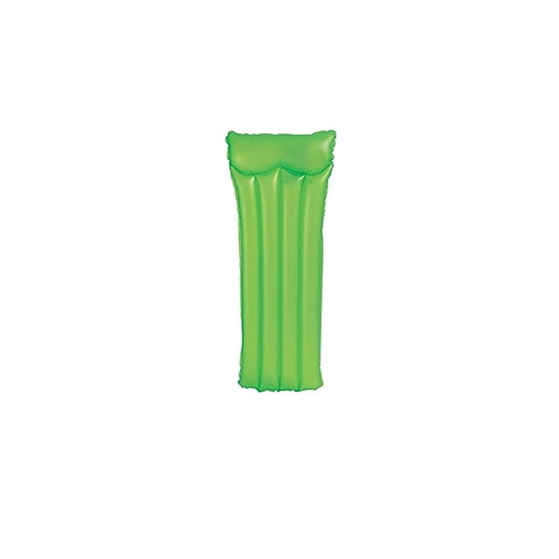 Colchón Flotante Neón Intex 59717 verde 1.83 m x 76 cm.