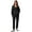 Black, variant on 2 Piece Sets for Women Zip Up Hoodie Sweatshirts Drawstring Fleece Sweatpants Winter Matching Sets Fall