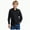 B78-Black, variant on Kids Button Up Shirt Boys Fall Winter Dress Shirt Formal Girls Long Sleeve Solid Button-Down Collared Polyester Shirt With Chest Pocket Plaid Shirt Formal campus Uniform (Black,9-10 Years)