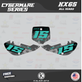 thumbnail image 4 of Kalair GFX Graphics Kit for Kawasaki KX65 (1999-2024) Cyberware Series, 4 of 5