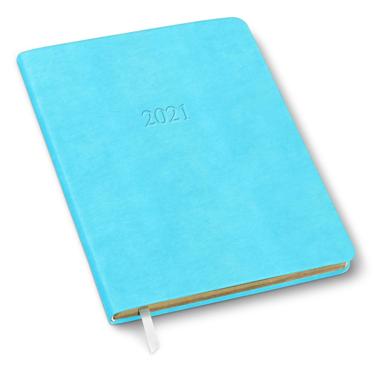 Leather 2021 Large Monthly Planner by Gallery Leather, 9.75" x 7.5", 96