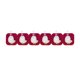 thumbnail image 2 of Inteprter 6 uds./fila gancho montado en la pared plástico autoadhesivo sala de estar baño colgar ropa percha recortable sin perforaciones Almacenamiento y organización del hogar Rojo Inteprter HA064389-03B, 2 of 6