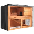 thumbnail image 1 of Oxford Cloth Double Layer Rabbit Hutch Dust Proof Cover Accessory for Poultry Cage, 1 of 7