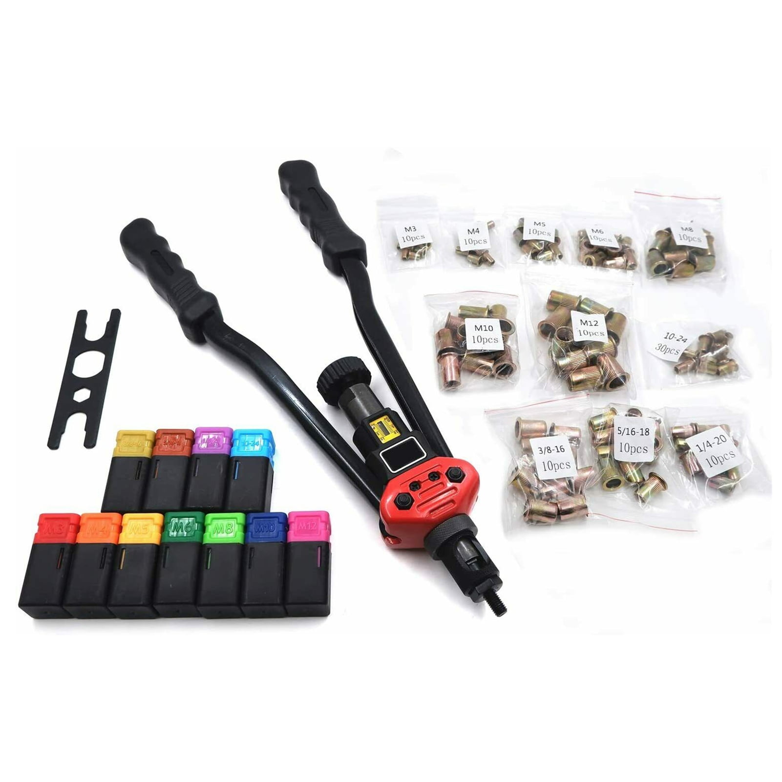Moobody Manual Rivet Tool Suit Rivet Nut Thread Locator Nut Metric