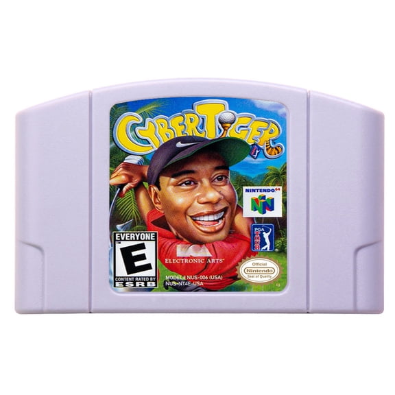 Video Games Compatible for the n64 console, replacement cartridge for CyberTiger NTSC