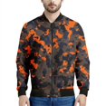 thumbnail image 4 of Chaqueta con estampado de camuflaje para hombre, colorida chaqueta de manga larga con estampado 3D, chaquetas casuales holgadas con cremallera para deportes de calle, 4 of 5