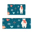 thumbnail image 1 of adviicd 2 Piece Non Slip Kitchen Mat Runner Rug Set Doormat Merry Christmas Snowman Door Mats Backing Carpet Indoor Floor Mat, 1 of 5