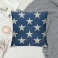 thumbnail image 2 of Fenyluxe 4th of July Decorations Lumbar Pillow Covers Patriotic American Star Print Navy Blue Decorative Throw Pillow Cases Summer Outdoor Farmhouse Decoration for Sofa Couch Bed White, 2 of 5