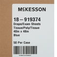 thumbnail image 4 of McKesson Drape Sheets - Disposable Medical Supplies, Tissue Paper Drapes for Physical Exams - Blue, 1-Ply, Pebble-Embossed, 48 in x 40 in, 50 Ct, 4 of 6