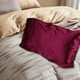 thumbnail image 5 of Funda de almohada de seda para cabello y piel | Funda de almohada estándar de 50 x 76 cm | Funda de seda fría de doble cara de color liso para mujeres y estudiantes, 5 of 6