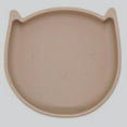 thumbnail image 4 of Kushies Silikitty - Silicone Suction Plate, Divided Plate, Baby Toddler Plate, BPA Free, Microwave Dishwasher Safe Suction Dish - Toasted Almond, 4 of 6