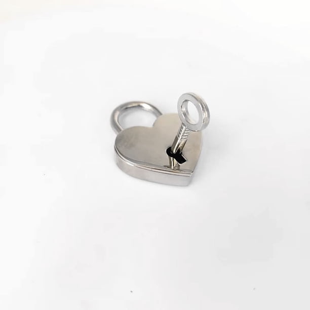 【Candado de deseos para parejas】El candado de deseos para parejas está diseñado con forma de corazón, apariencia exquisita y encantadora, color brillante y reluciente, muy elegante y creativ