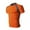 Orange, variant on Mens Tight T Shirts Short Sleeve Crew Neck Athletic Workout Base Layer Undershirt Shirt Tops for Body Shaper 3XL Blue