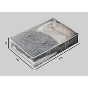 Mainstays Clear Under-Bed Storage Bags with Zipper, 2 Pack