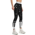 Black and White Piano Music Pattern Leggings sports tennis for workout