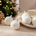 thumbnail image 5 of Miwamany Christmas Ball Ornaments 6 Pack, 6cm Large Glitter Christmas Tree Balls Shatterproof, Hanging Baubles for Xmas Tree Holiday Party Home Decor, Christmas Decorations Indoor, 5 of 6