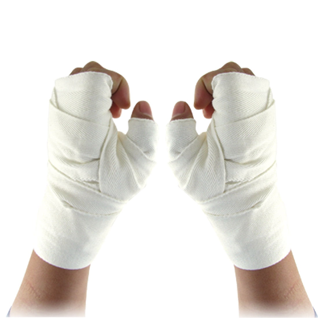 Uxcell Hook and Loop Closure Boxing Hand Wraps Bandage White 7.8Ft 2 Pcs - Walmart.com