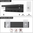 thumbnail image 4 of Wall-Mounted Key Rack With Shelf In Stylish Design Durable Stainless Steel, 4 of 8