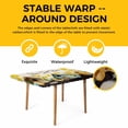 thumbnail image 4 of Spring Table Cloths for 6 Foot Rectangle Tables, Farmhouse Birds Cages Eggs Botanical Flowers Patio Waterproof Elastic Fitted Tablecloths, Washable Rectangular Table Cover for Camping, 4 of 8