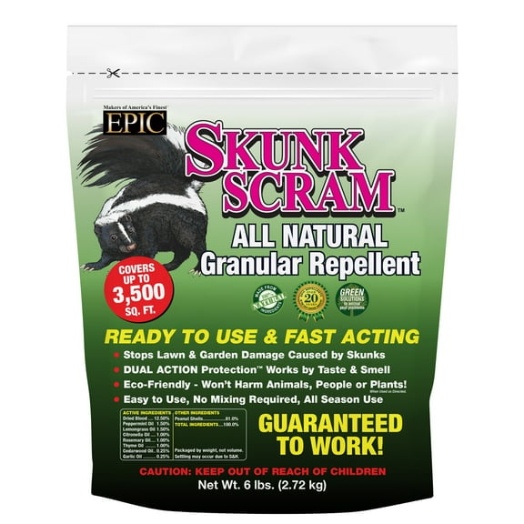 1 PK, Skunk Scram 6 Lb. Granular Skunk Repellent