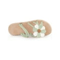 thumbnail image 3 of BLISSFUL STEP Women's Floral Sandals Slip on Open Toe Flats Sandals, 3 of 6