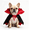 A8, variant on Santa Snowman Rider Dog Christmas Outfit, Fleece Pet Clothing for Holiday Photo Props