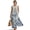 Blue Sea Waves, variant on Aztec Tribal Leopard Zebra Print Summer Dresses for Women Linen-like Flowy Casual Sleeveless Maxi Dress Beach Vacation Sundresses with Pockets, Medium