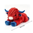 thumbnail image 3 of 4th Of July Highland-Cow Stuffed Animals, 15 inch Patriotic Highland Cow Plushies Toys, Cute Stuffed Animals Plush Pillow Women Men Independence Day Gift, 3 of 6
