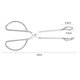thumbnail image 2 of Pinzas para alimentos de acero inoxidable de calidad profesional, herramienta multiusos para cocinas y restaurantes, utensilios de cocina de agarre cómodo, acero inoxidable resistente al calor,, 2 of 5