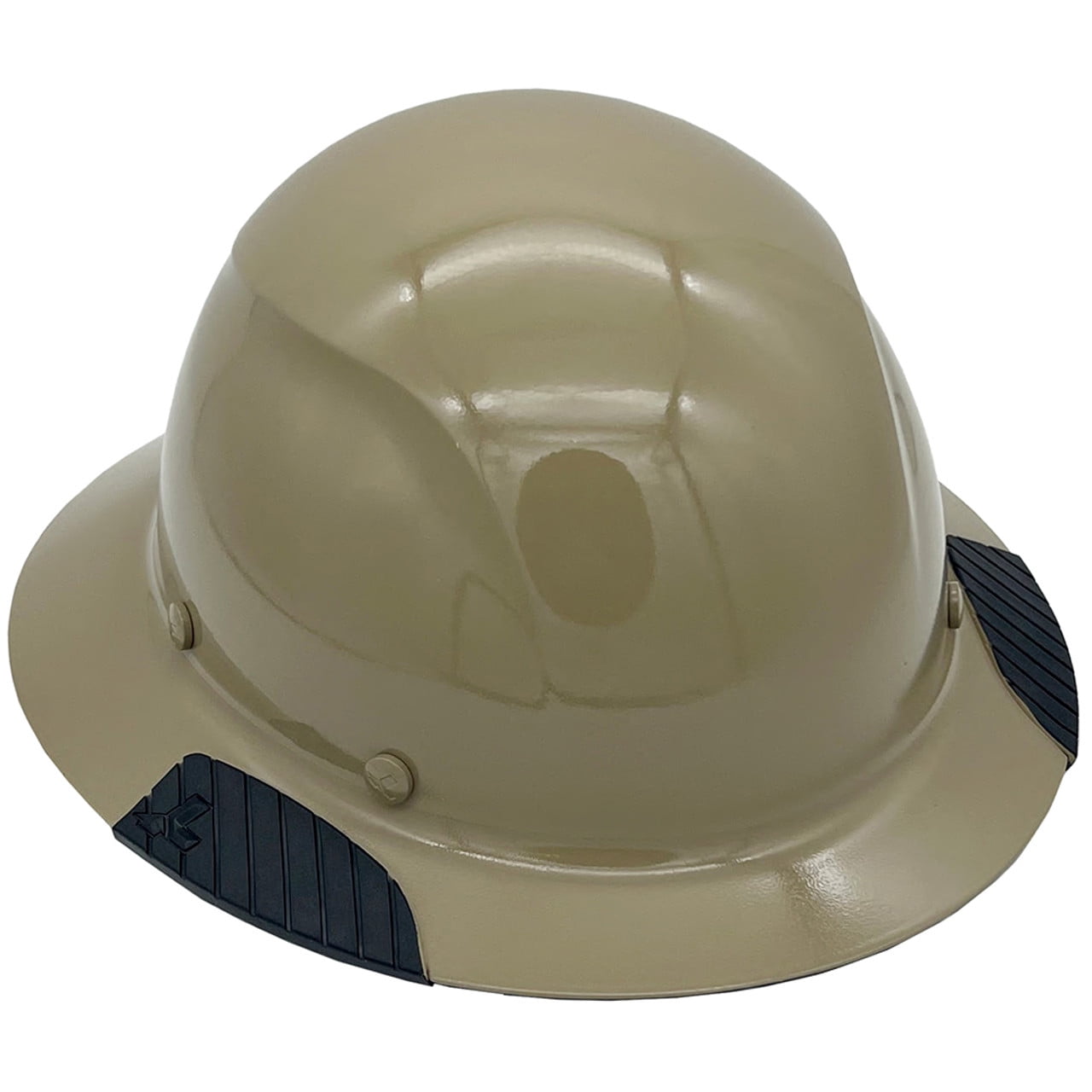 DAX Fiberglass Composite Hard Hat - Full Brim Khaki with Tote