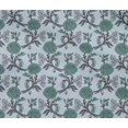 thumbnail image 4 of oneOone Cotton Flex Fabric Leaves & Floral Block Printed Fabric 1 Yard 40 Inch Wide, 4 of 4