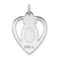 thumbnail image 3 of 925 Sterling Silver Miraculous Heart Medal Necklace Charm Pendant Religious, 3 of 8