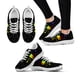 thumbnail image 1 of Zapatos casuales para exteriores con suela suave y estampado de dientes de dibujos animados, diseño de grafiti artístico de moda, zapatillas negras de suela suave, 1 of 6