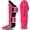 Pink, variant on FIST Fusion MMA Martial Arts Shin Guards – Padded, Adjustable Muay Thai Leg Guards with Instep Protection for Kickboxing/MMA Training and Sparring – Durable
