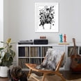 thumbnail image 4 of Art.com Black and White Bouquet 1 Art Print by Filippo Ioco, White Frame Wall Art, 32" x 40", 4 of 5