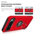 thumbnail image 5 of Allytech Hybrid Case for Google Pixel 9 Pro XL with 360° Rotatable Ring Kickstand, Soft TPU + Rugged PC, Screen Lens Protection Shockproof Anti-Fall Magnetic Car Mount Back Case - Red, 5 of 7