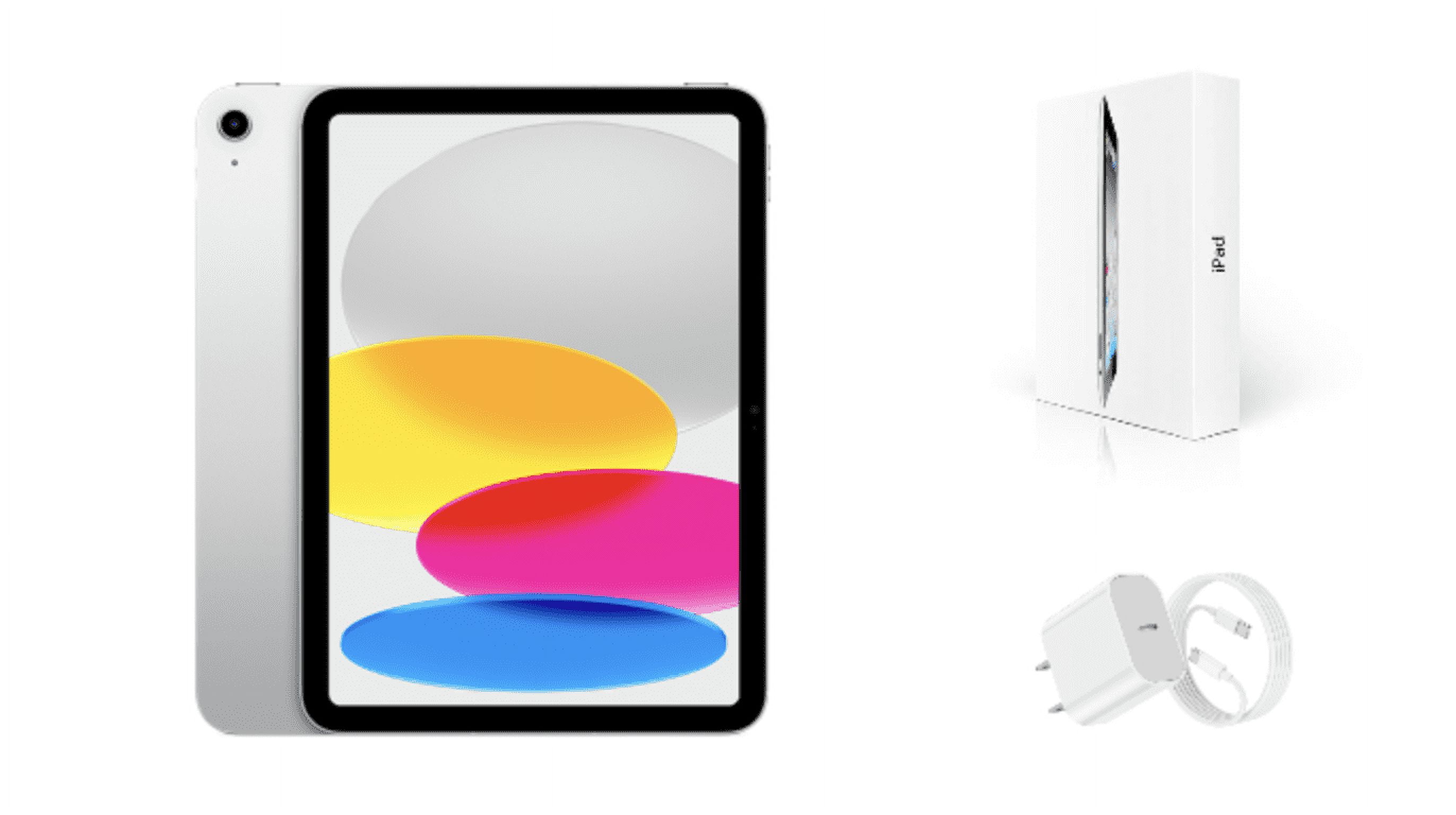 Open Box Apple iPad 10th Gen A2696 (WiFi) 256GB Silver (Grade A+)