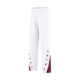 thumbnail image 3 of Fashion Pants for Men Casual Plaid Lounge Pants Elastic Waist Wide Leg Sweatpants with Pockets, White, 2XL, 3 of 8