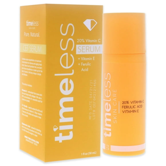 Timeless 20% Vitamin C Brightening Serum, Brightens Skin 30ML