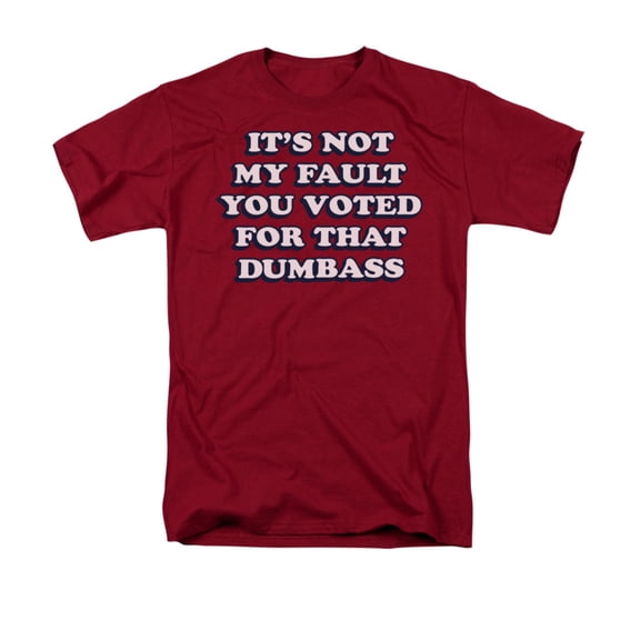 It's Not My Fault You Voted For That Dumbass Humorous Saying Adult T-Shirt