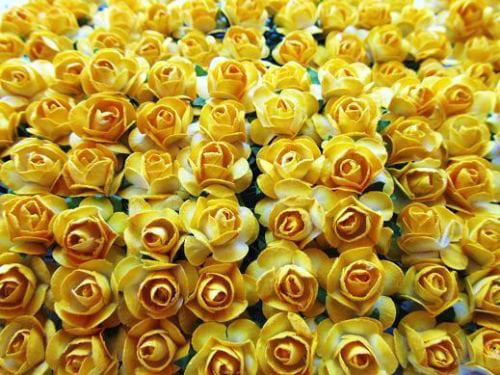 Lot of 144 Yellow Poly Silk Carnations Wedding Home Decor Craft Bouquet Flower 