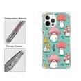 thumbnail image 3 of Colorful and Funny Mushrooms Faces Case for iPhone 13 Pro Max,Aesthetic Art Design TPU Bumper Cover Case, 3 of 4