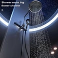 thumbnail image 3 of 1Pcs 25Cm Plastic Round Shape Rainfall Powered Shower Room Top Shower Roof Head Nozzle Cabin Access, 3 of 5