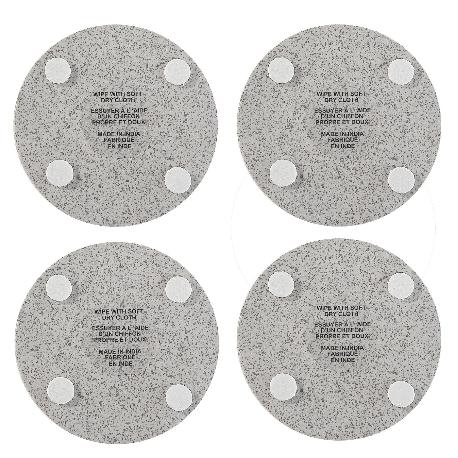 4Pc Terrazzo Stone Round Coaster 4X4