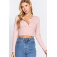 thumbnail image 4 of Long Slv Round Neck Viscose Sweater Blush M, 4 of 5