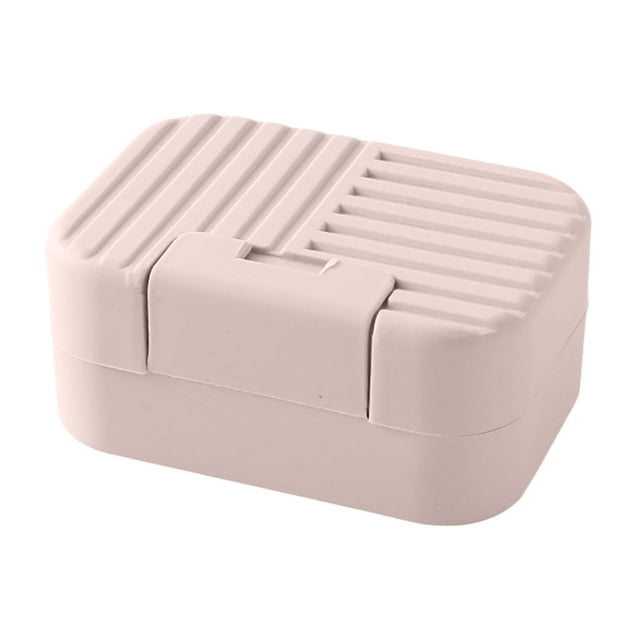 Caja De Jabón Con Tapa, Para Dormitorios De Estudiantes, Baños, Con Cierre Hermético, Portátil, Con Desagüe, Creativa, Personalizada Y Bonita.