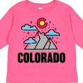 thumbnail image 4 of Inktastic Colorado Mountains and Clouds Boys or Girls Long Sleeve Toddler T-Shirt, 4 of 5